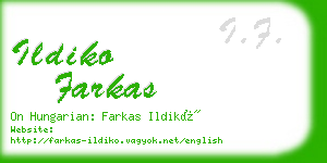 ildiko farkas business card